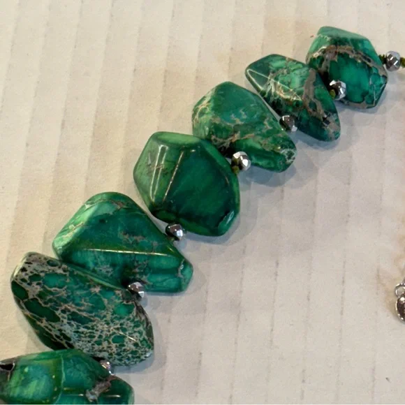 🆕 💚 King Jasper Goddess Necklace – Iris & Lily London – Sterling Silver 💚 - Picture 16 of 16